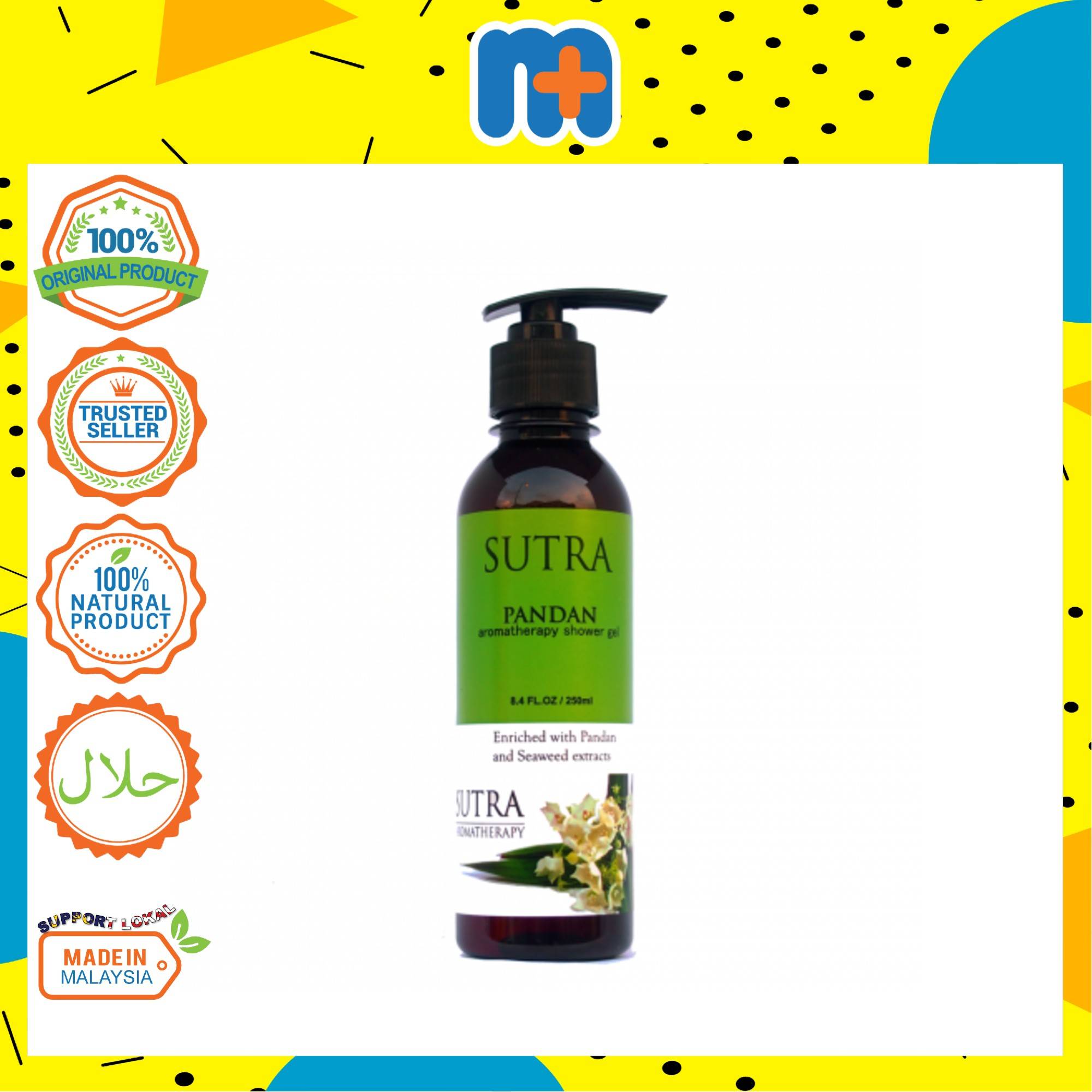 SUTRA AROMATHERAPY SHOWER GEL GPD01 PANDAN 250ML